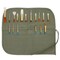 U.S. Art Supply Deluxe Canvas Art Paint Brush Holder & Storage Organizer Roll-Up Case - 24 Slots - Protect Artist Acrylic Oil Watercolor Paintbrushes